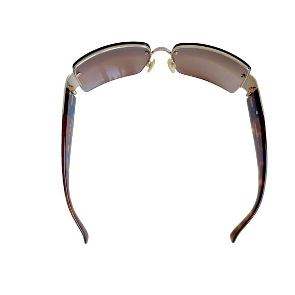 Chanel 4095-B Crystal CC Sunglasses Y2K Gold Brown Gradient Tortoise Authentic main image 8